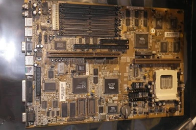 FIC PAK-2102 Socket 7 AT motherboard S3 Trio64V+ Vibra16C PS/2 USB - Image 1 of 4