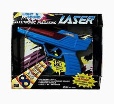 1991 DSI Light N Sound Electronic Pulsating Laser Toy Gun w/ Box MPN 24000