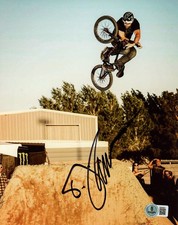 T. J. LAVIN SIGNED AUTOGRAPHED 8x10 PHOTO BMX X GAMES THE CHALLENGE BECKETT BAS