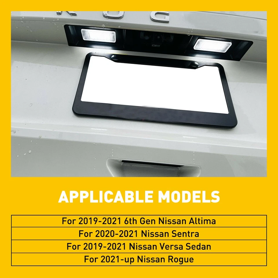 Lámpara de etiqueta de matrícula con luz LED AUXITO para Nissan Altima Sentra Versa 2019-2021 Foto 4 de 4