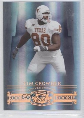 2007 Donruss Threads Century Proof Bronze 65/250 Tim Crowder #202 Rookie RC 1b7