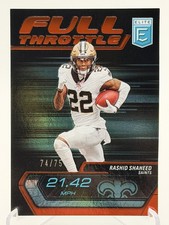 Rashid Shaheed 2024 Panini Donruss Elite Red Full Throttle  74/75