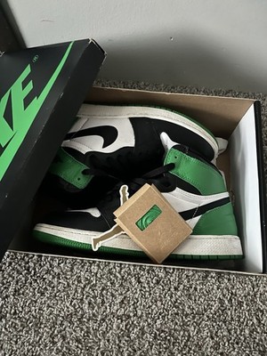 Nike Air Jordan 1 Retro High OG GS lucky Green black White 7Y