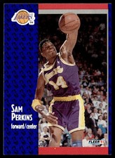 1991-92 Fleer Sam Perkins Los Angeles Lakers #101