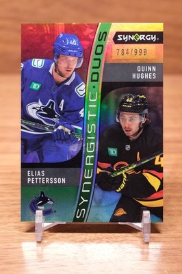 2023-24 UD Synergy Synergistic Duos /999 #SD-13 Elias Pettersson/Quinn Hughes