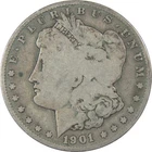1901 S Morgan Silver Dollar VG Very Good $1 Coin SKU:I24331