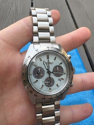 Seiko Prospex Speedtimer SSC965 Mint Green Solar Chronograph NEAR MINT Full Set