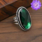 Chrome Diopside Gemstone 925 Sterling Silver Handmade Jewelry Ring Gift For