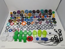Huge Beyblade Lot Collection with Launchers Tomy Hasbro Takara Lot, Over 175 Pcs