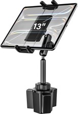 Car Tablet Mount Cup Holder, Metal Triple Ball Arm Cup Holder Tablet Mount ...