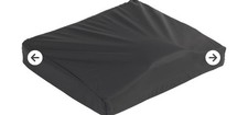 Nuevo. Cojín para silla de ruedas Drive Medical de gel/espuma de titanio, 16" x 16" - Nylon