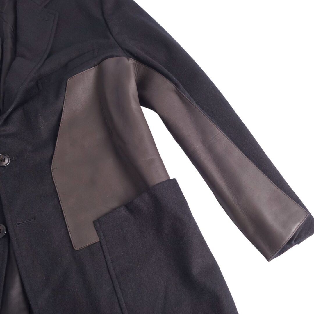 Hermes Jacket 2023AW Tailored Wool Furano Lamb Leather Outerwear Used MOLO-0 thumbnail 7