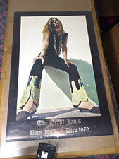 Janis Joplin "The Great Janis" 1971 Color Photo Poster, Original Unframed