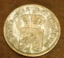 German States: 1864 Bavaria 1 Kreuzer (VF), Reign of Maximillian I