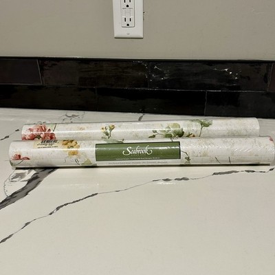 Seabrook Pink & Yellow Floral Wallpaper 2 Double Rolls, Pre pasted, Peelable