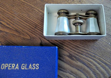 Mourlon France Mother of Pearl Antique Opera Glasses in Original Box - EXC