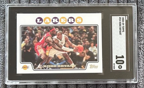 2008 Topps Kobe Bryant with Lebron James #24 SGC 10