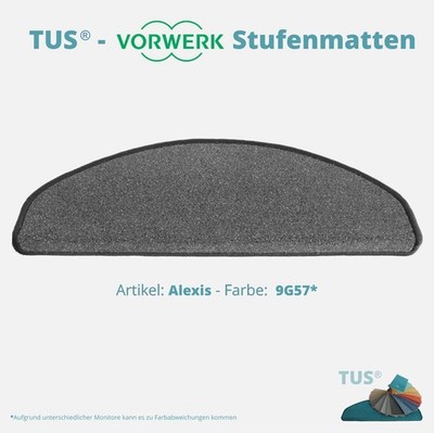 15 Set Stufenmatten Vorwerk Alexis  9G58 Velours Pflegeleicht treppengeeignet