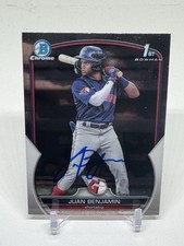 Juan Benjamin 2023 Bowman Chrome 1st BCP-151 Cleveland Guardians SIGNED