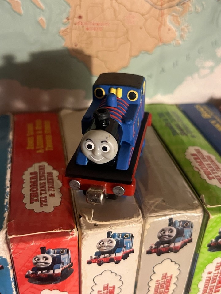 CUSTOM Take Along Die-Cast RWS Thomas - Repainted Dark Blue with Back ...