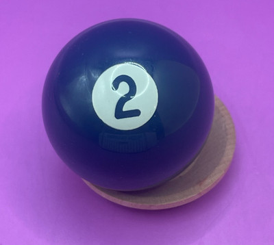 Replacement Mini Billiards Pool Ball - 1.5'' Diameter - Solid Navy Blue #2 Ball