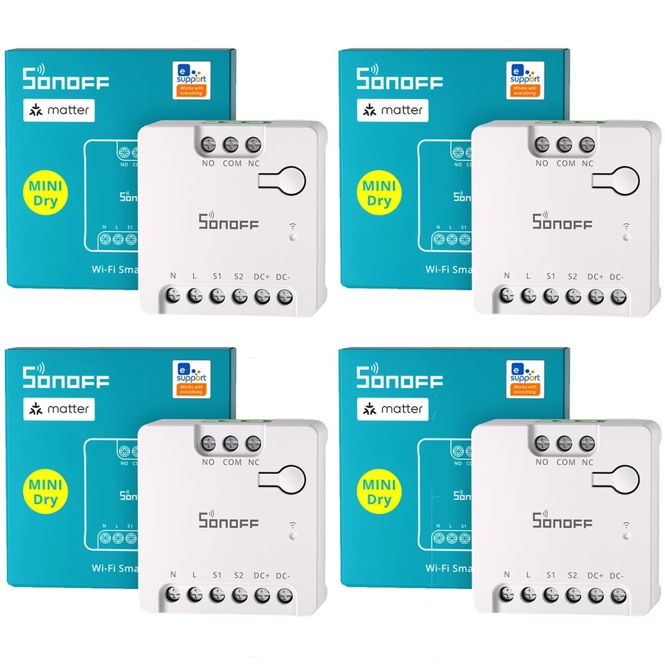1~10PCS SONOFF WiFi MINI-D Smart Switch, Dry Contact Output,Supports AC/DC Input - Image 2 of 4