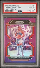 2022 Panini Prizm WWE Tiffany Stratton Rookie Purple (PSA 10)