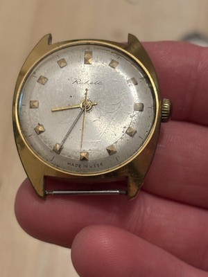 Sowjetische Raketa Vintage-Herrenuhr   Vergoldet   Made in USSR