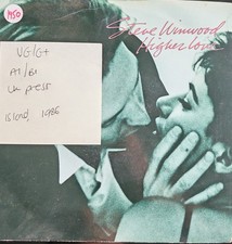 Steve Winwood Higher Love Vinyl Record 7" VG/G+ IS288 1986