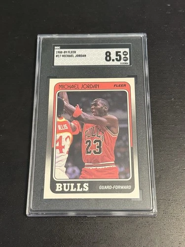 1988-89 Fleer Michael Jordan #17 Sgc 8.5 (LOOKS NICER)