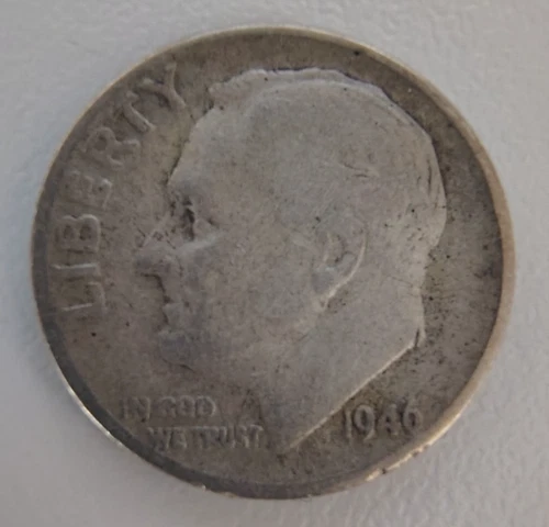 1946-P Roosevelt Dime — photo from the most recent tracked eBay sale