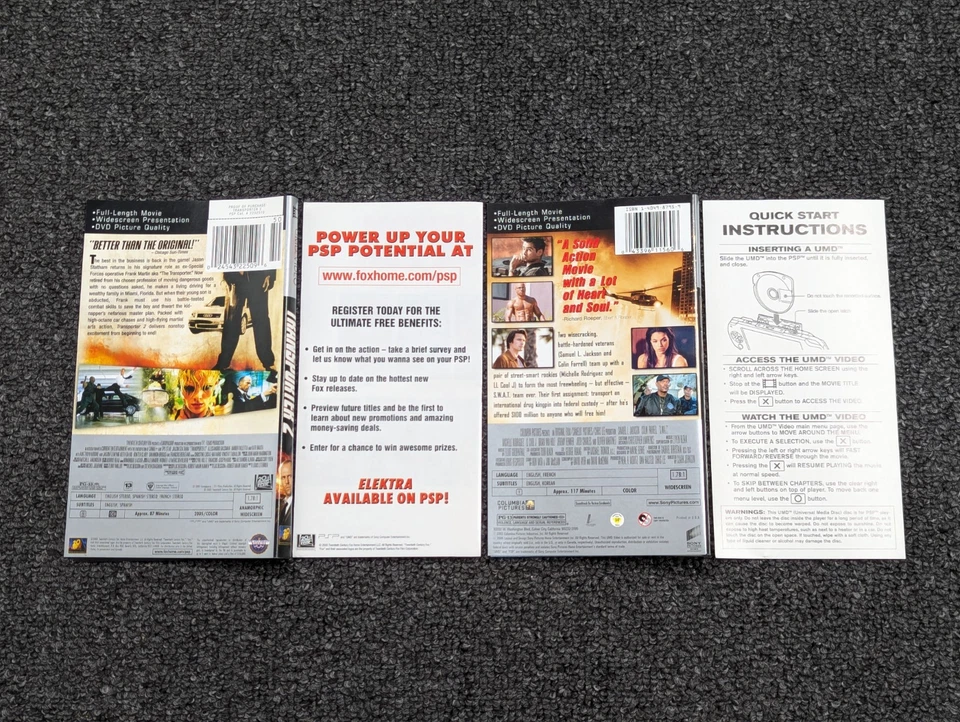 Original Authentic PSP Game Manuals Cover Artwork Inserts Lot - Image 3 of 4