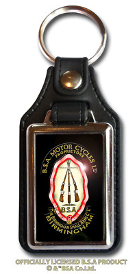 BSA Kunstleder Schlüsselanhänger Offiziell Lizenziert B.S.A Produkt. &   S Arme