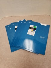 Mead FIVE STAR 4 Pocket Folder Color Blue , Lot of 5