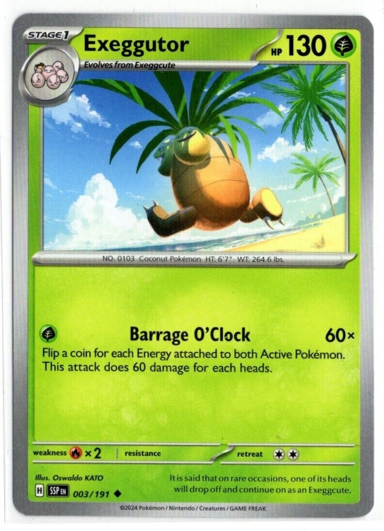 Pokemon - Exeggutor 003/191 - Surging Sparks - NM/M