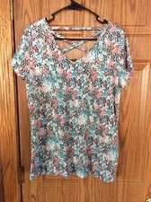 J Jill Pure Jill Medium Top Spring Colors EUC