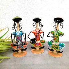 Decorative Musician Showpiece Set | Human Figurines - For Home 9 Inch (Set of 3)