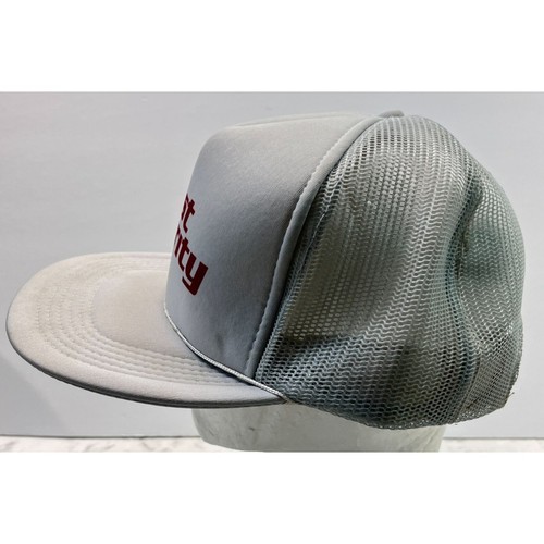 First Security Bank Snapback Sombrero Gris Vintage Gorra de Béisbol Malla Trasera - Imagen 4 de 11