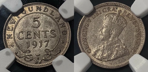 Newfoundland 1917 C Five Cent 5CS NGC MS61 UNC KM# 13 #1457