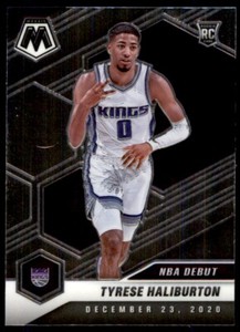 2020-21 Panini Mosaic NFL Debut Tyrese Haliburton Rookie Sacramento Kings #264