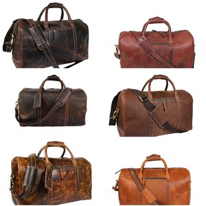 buffalo leather duffle bolsa