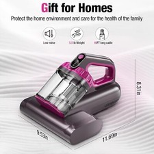 Mattress Vacuum Cleaner 17Kpa Bed Vacuum Cleaner, Black