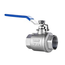1-1/4 inch Ball Valve FULL Port, 304 Stainless Steel, 2-piece 1000WOG