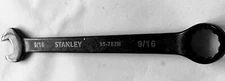 Stanley  9/16" x 9/ 16" Combination Wrench 12 Pt 95-782B Free USA Shipping