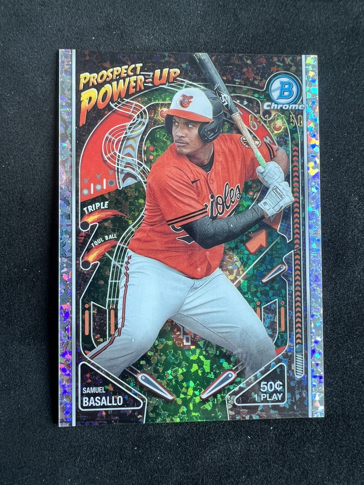 2024 Bowman Samuel Basallo Mini Diamond Refractor Prospect Power Up /150 #PP-8