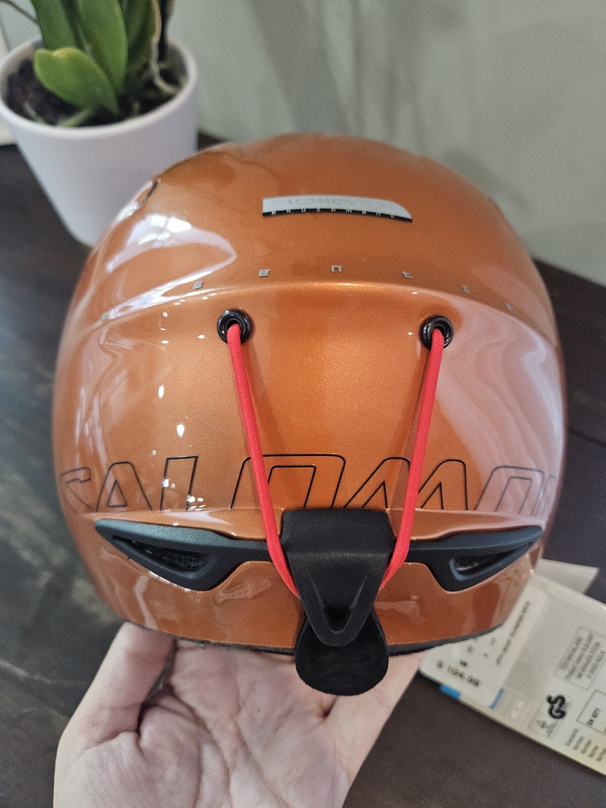 Casco sportivo sci invernale Salomon nuovo con etichette Essential SL 2 Concept arancione taglia MEDIA