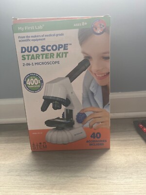 My First Lab DUO Scope Starter Kit 2-in-1 Microscope w/ Accessories ...