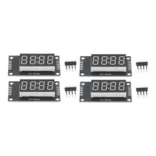 4 Sets LED Segment Digital Display Module Clock Digital Display Module 4 Digi...