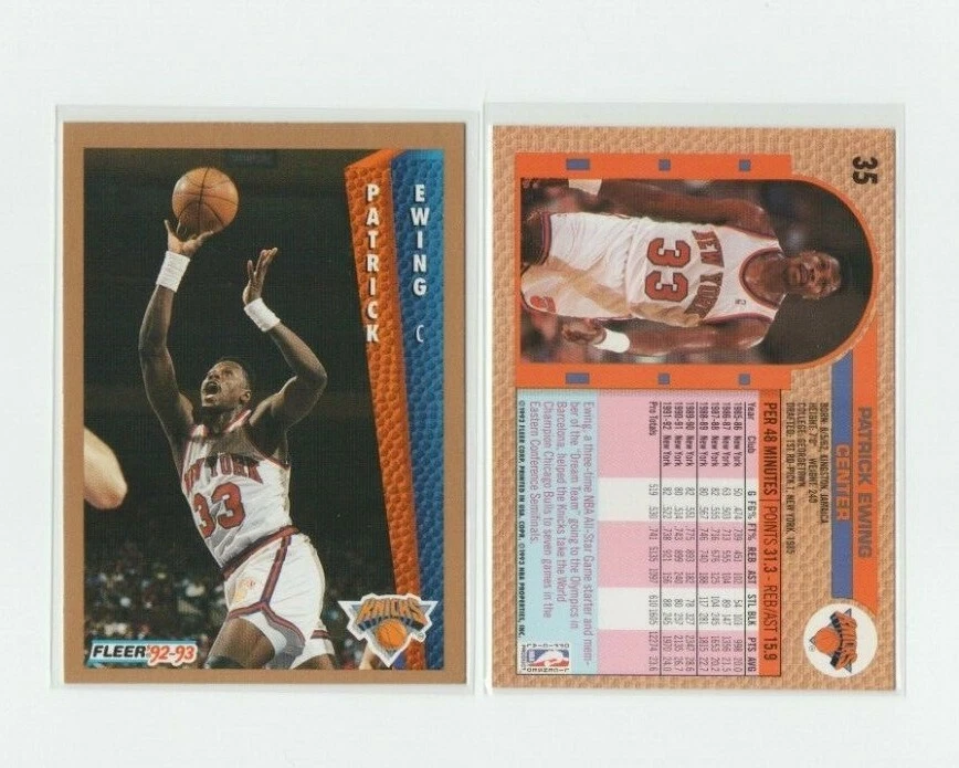 1992-93 Fleer Drakes Basketball Singles O'neal Jordan Mourning Ewing Wilkins - Image 3 of 4