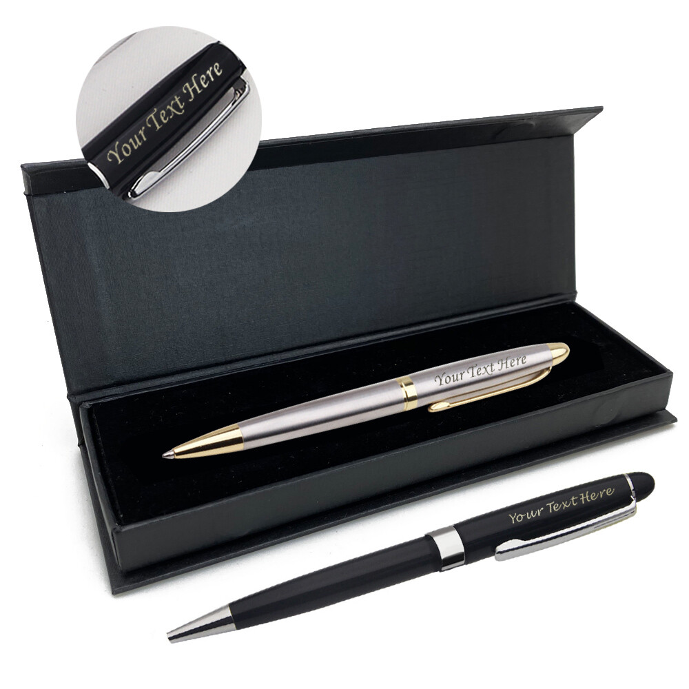 Personalised Engraved Ballpoint Pen Custom Any Text Birthday Promotional Gift